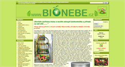 Desktop Screenshot of bionebe.cz