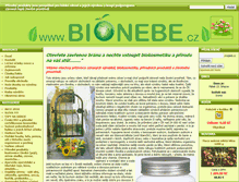 Tablet Screenshot of bionebe.cz
